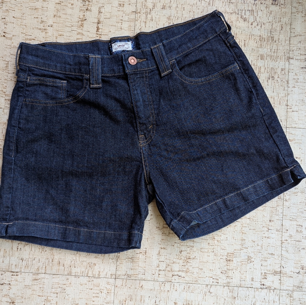 Levi's 515 Dark Wash Jean Shorts